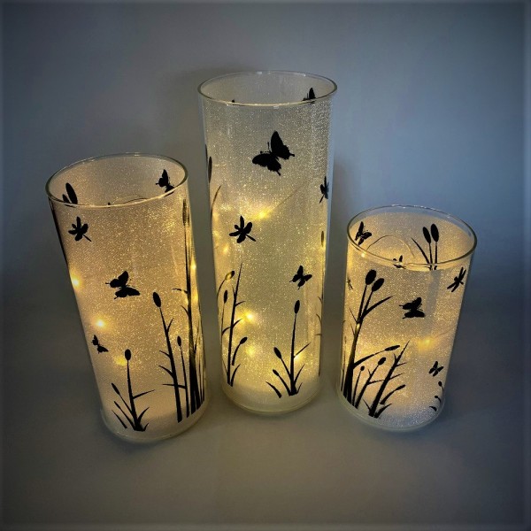 LED lightup vase - LARGE