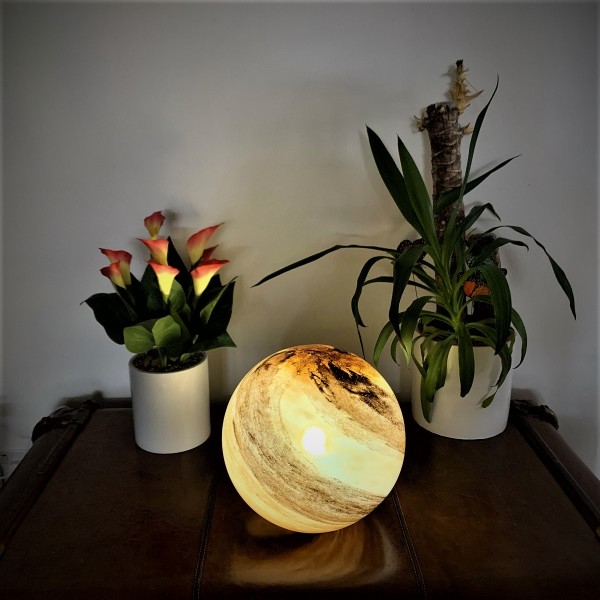 Black/Orange planet lamp - PL017L