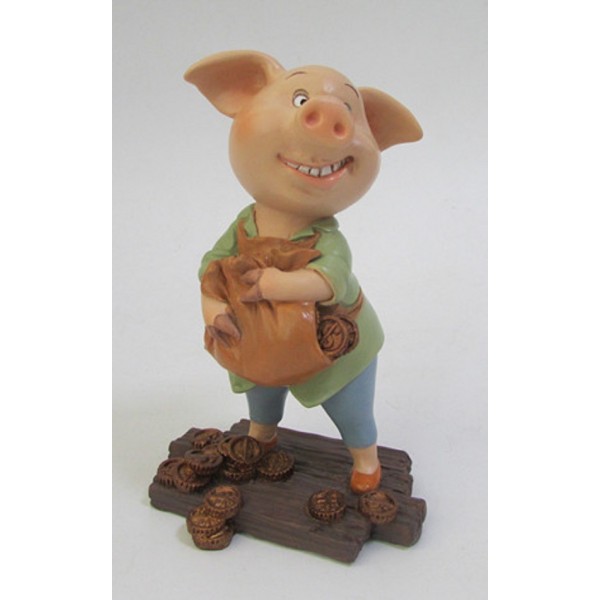 Pig with treasure 