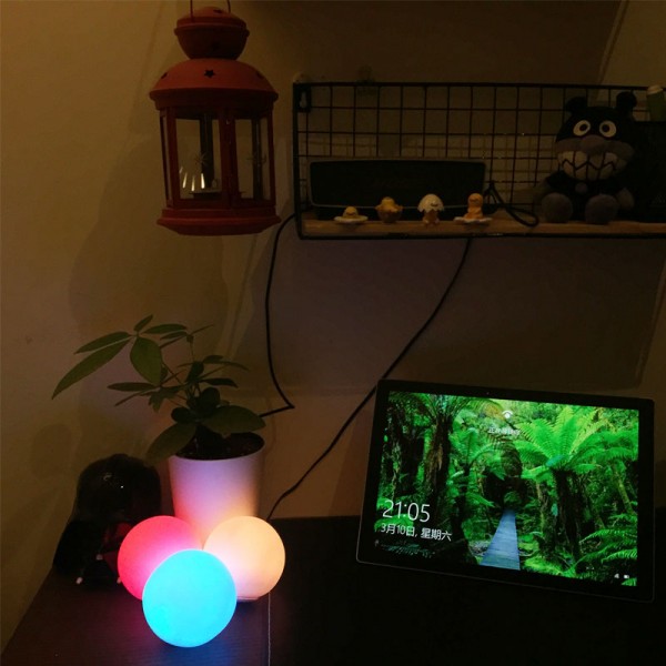 Colour changing water proofed floating ORB