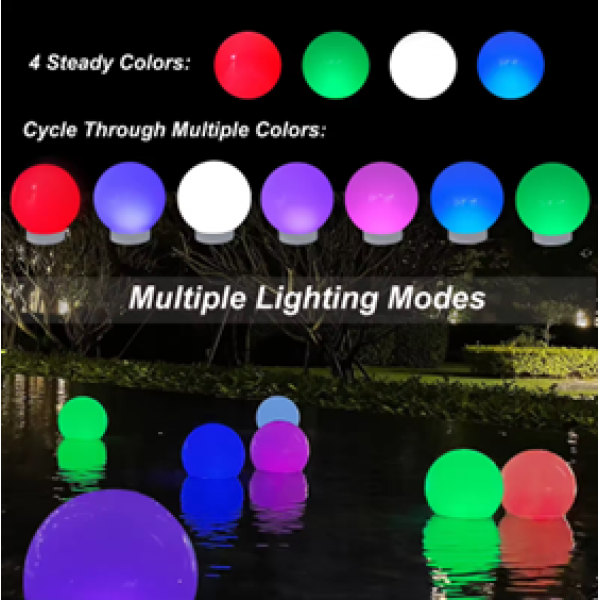 Colour changing water proofed floating ORB
