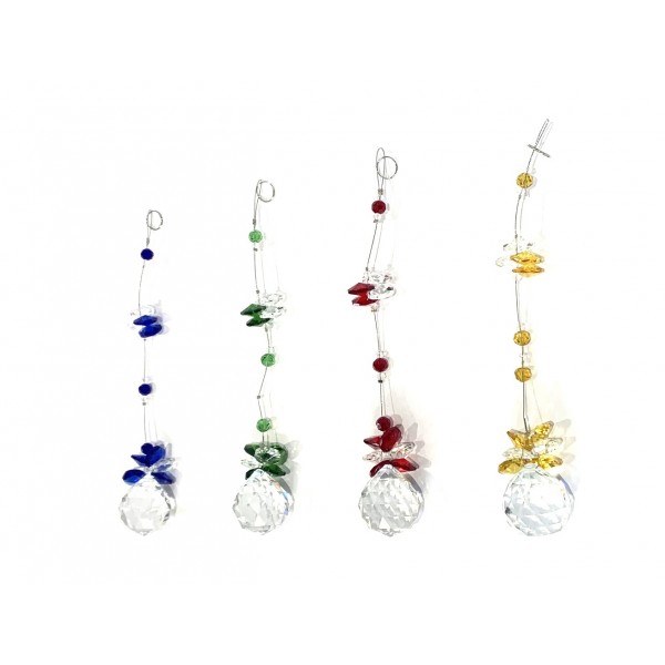 Yellow 30mm ball cluster sun catcher