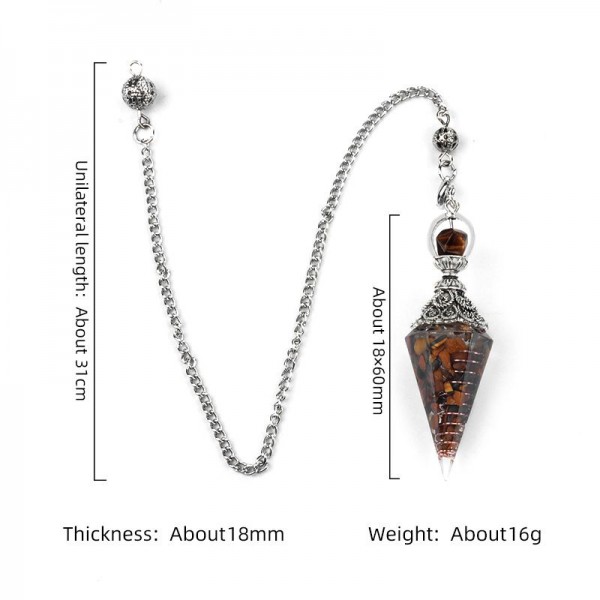 Raw Quartz Rose Pendulum 