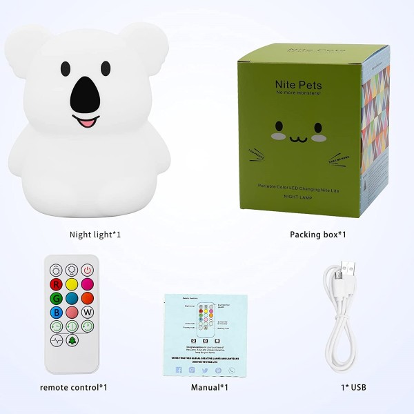Squishy Koala Night Light For Children