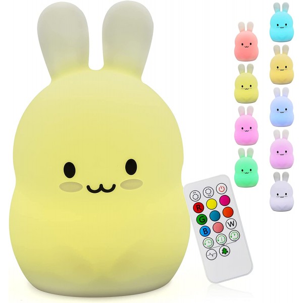 Squishy Rabbit Night Light For Children