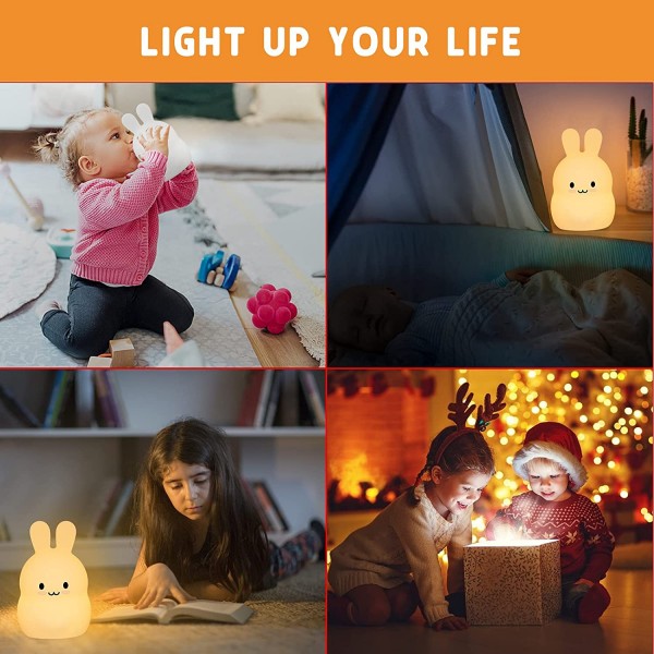 Squishy Rabbit Night Light For Children