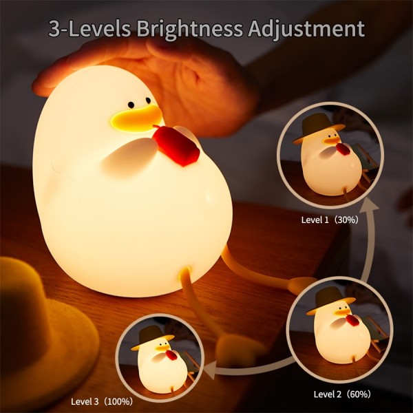 Squishy Duck Night Light For Children