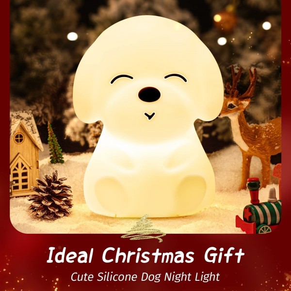 Squishy Puppy Night Light For Children