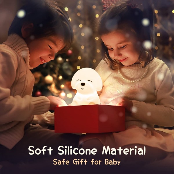 Squishy Puppy Night Light For Children