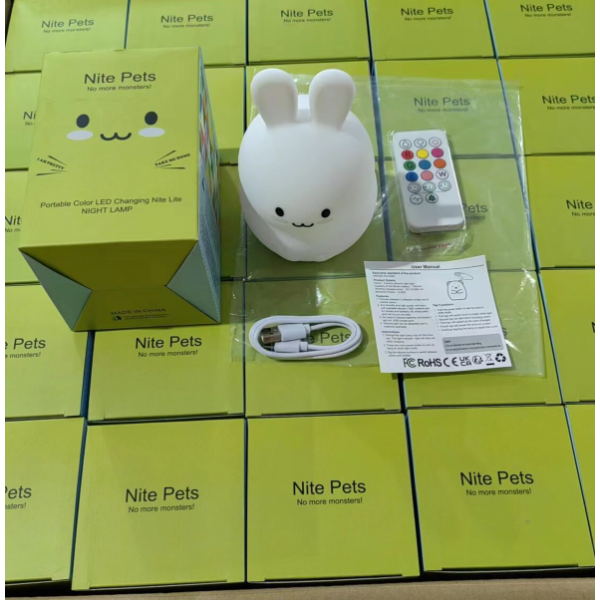 Squishy Rabbit Night Light For Children