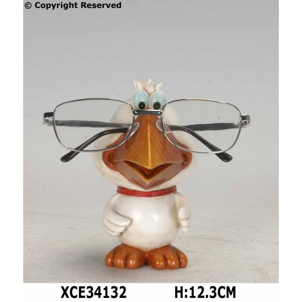 Chicken eyeglass holder